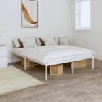 vidaXL fehér fém ágykeret 140 x 190 cm (350913)
