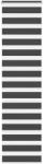 vidaXL zebrafüggönnyel fekete szövetszélesség 50, 9 cm poliészter (4014252)