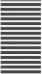 vidaXL zebrafüggönnyel fekete szövetszélesség 130, 9 cm poliészter (4014294)