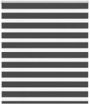 vidaXL zebrafüggönnyel fekete szövetszélesség 130, 9 cm poliészter (4014242)