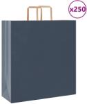 vidaXL 250 db kék papírzacskók fogantyúkkal 45x17x48 cm (4101933)