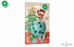 JK ANIMALS Karácsonyi játék - csipogó TPR labda, 7, 5 cm
