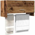 vidaXL gardróbszekrény régi fa 70x32, 5x35 cm Gépelt fa (856618)