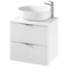 Cersanit Dulap baie suspendat 60 pentru lavoar, alb mat, MDF, Cersanit Tirso (S1015-007)