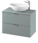 Cersanit Dulap baie suspendat 80 cm pentru lavoar, fiord mat, MDF, Cersanit Tirso (S1017-001)
