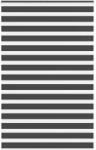 vidaXL zebrafüggönnyel fekete szövetszélesség 135, 9 cm poliészter (4014269)