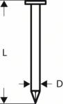 Bosch Kerek fejű szegek szalagban SN21RK 90 3, 1 mm, 90 mm (2500 db) 2608200031 (2608200031)