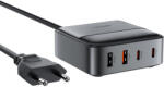 ACEFAST Z6 GaN Hálózati Töltő 65W - 2x USB-A + 2x USB-C - Fekete (Z6)