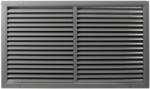 Dalap Szellőzőrács kiváló minőségű extrudált alumíniumból, megerősített 600x350 mm, szürke (90559)