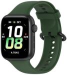  SILICONE Cserélhető szíj Honor-hoz Watch 5 sötétzöld