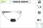 VALEO Mecanism actionare geam VALEO 850848 (850848)