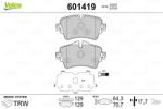 VALEO set placute frana, frana disc VALEO 601419 (601419)