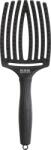 Olivia Garden Perie Profesionala Curbata Din Par De Mistret si Nailon Olivia Garden Fingerbrush Care Iconic BoarNylon Full Black L -M