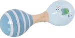 Goki Дървен музикален инструмент Goki - Двойна маракаса, жаба, 14.5 cm (61860) - baby