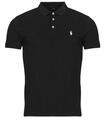 Ralph Lauren Rövid ujjú galléros pólók POLO AJUSTE SLIM FIT EN COTON STRETCH MESH Fekete EU L