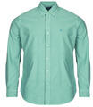 Ralph Lauren Hosszú ujjú ingek CHEMISE DROITE CUSTOM EN OXFORD LEGER Zöld EU S