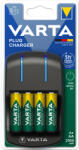  Elemtöltő, akku Plug töltő + 4 db AA 2100 mAH Varta