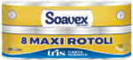  Toalettpapír 3 rétegű kistekercses 100% cellulóz 155 lap/tekercs 8 tekercs/csomag Soavex Maxi Rotoli_Paperdi - tobuy