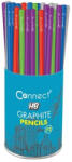  Grafitceruza HB, színes, kerek test, Connect 72 db/csomag,