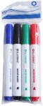  Flipchart marker készlet, rostirón vizes vágott végű 1-4mm, Bluering®, 4 klf. szín