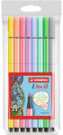  Rostirón, filctoll 1mm, M STABILO Pen 68, 8 klf. szín
