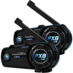  Fodsports FX8 Air motorkerékpár intercom két darabos csomag (fekete) (FX8 Air 2 pack) - mi-one