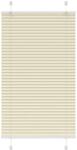 vidaXL pliszírozott redőny krém 75x100 cm szövetszélesség 74, 4 cm (4015274)