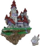 Szer-Ber Lebegő vár dekor tapadókoronggal, akvárium falára rögzíthető (105 x 40 x 155 mm)
