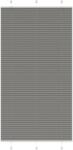 vidaXL pliszírozott redőny antracit 105x200 cm szövetszélesség 104, 4cm (4015110)