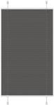 vidaXL pliszírozott redőny fekete 80x100 cm szövetszélesség 79, 4 cm (4015122)