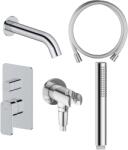 Oltens Készlet kád és zuhany csaptelep Oltens Hadsel 34108100, kifolyócső csaptelep Oltens Molle 39100100, 37102100, 39304100, 37200100 (36626100)