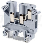 TRACON TSKA4per3 Háromkapcsos ipari sorozatkapocs, csavaros, sínre, szürke (TSKA4per3)