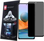 Xiaomi Redmi Note 12s 4G üvegfólia, tempered glass, előlapi, edzett, hajlított, fekete kerettel, betekintés védelemmel, Privacy
