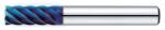 Bartools d10, 0mm l40 L100 6 élű sarkos keményfém maró 60HRC-ig - Bartools - BR65-6E-100L