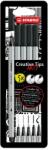 STABILO Markere Stabilo Creative Tips, negru, 5 bucati/set (SW895120)