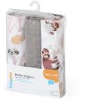 BabyOno Scutece Muselina Soft Alb-Gri 70X70 cm 348/10 Alb & Gri
