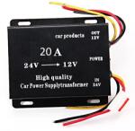 Foxgood Трансформатор конвертор на напрежение от 24 V на 12 V , DC20-30 20А (1436-20a)
