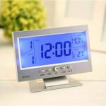 Foxgood Часовник с голям LCD дисплей DS-8082 - Сив (19115-silver) Будилник