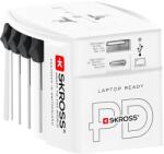SKROSS MUV USB világutazó hálózati csatlakozó átalakító, 65W, USB-C kábellel (MUVUSB-PD65W) (MUVUSB-PD65W)