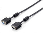 Equip 118807 VGA kábel HD15 apa/anya ferrit gyűrűvel 1.8m