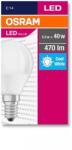 OSRAM LED izzó, E14, kisgömb, P45, 5, 7W, 470lm, 4000K (HF), OSRAM Value (OLEDE1406)