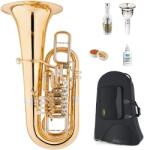 Lechgold FT-20/6GL F-Tuba Arany Lakkozott Deluxe Szett (KST76484)