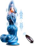 SuperLove Monster Fantasy Ultimate Thrusting Heating Vibrator with Remote Blue Vibrator