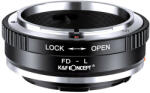  K&f Concept Canon FD/FL adapter objektív - Leica L váz