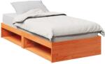 vidaXL viaszbarna tömör fenyőfa kanapéágy matrac nélkül 90 x 200 cm (859243)