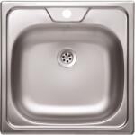 Livinox Panel N-144KD egymedencés rozsdamentes mosogató 480 x 480 x 150 mm DOBOZOS (N-144KD)