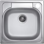 Livinox PANEL N-309 egymedencés rozsdamentes mosogató, jobboldali csaplyukkal 480 x 480 x 150 mm DOBOZOS (N-309JKD)