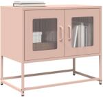 vidaXL rózsaszín hidegen hengerelt acél TV-szekrény 68x39x60, 5 cm (853333)