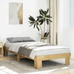 vidaXL ágykeret matrac nélkül 75x190 cm tömör fa tölgyfa (851956)