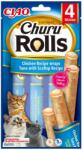 Inaba Foods Churu Rolls Recompense pentru Pisici cu Pui Ton si Scoici - shop4pet